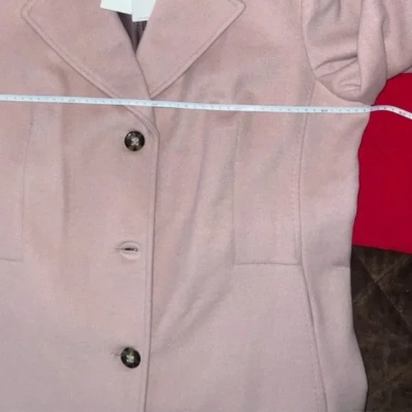 Calvin Klein Single Breasted Wool Blend Reefer Coat NWTSize 16 Jackets Coats